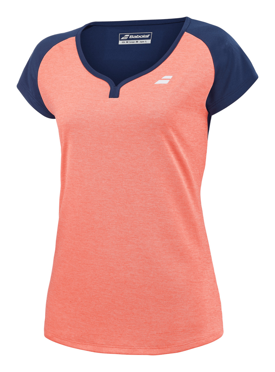 Babolat Play Cap Sleeve Top Woman Fluo Strike/Estate Blue S